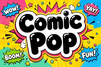 Explore Creative Comic Pop Font Styles for Projects