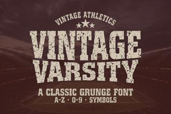Vintage Varsity Font Designs & Creative Ideas
