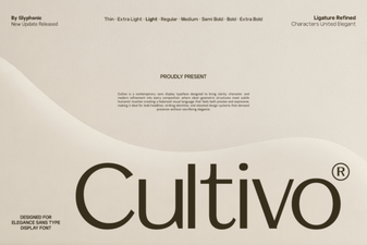 Cultivo Font: a Modern Brush for Your Creative Projects